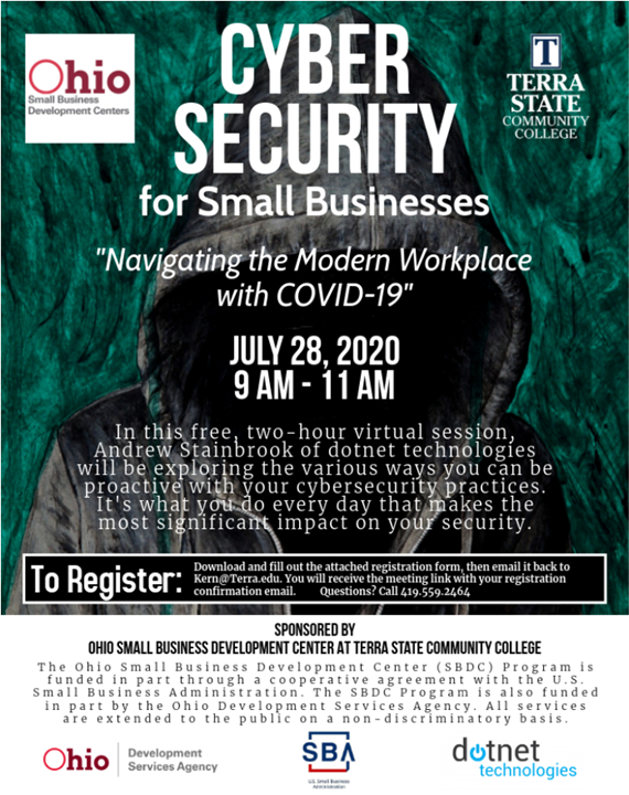 Terra to offer free cyber security webinar | Tiffin-Seneca Economic